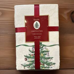 41523-120rt Spode Christmas Tree Fabric Table Cloth 60 Inch X 102 Oblong
