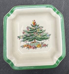 Spode S3324-a Christmas Tree Ashtray Trinket Dish Holiday Tableware England S3324 A Gift