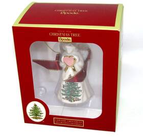 Xt8610-xc Spode Christmas Tree Angel Ornament New In Box 3 Inch Ceramic