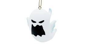 Spooky Thru Noel Collection 850020483303 Ghost Christmas Tree Hanging Ornament White With Traditional Holiday Colors