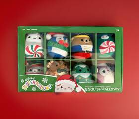 Squishmallows 196566435407 3 Set Of 4 Inch Mini Christmas Tree Holiday Plush Ornaments - 24 Total