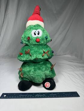 St. Nicholas Music 049022955028 Nwt Be Jolly Plush Animated Christmas Tree - Sings And Moves 11 Inch