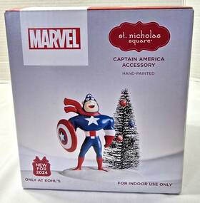 St Nicholas Square 400630651144 Marvel Captain America And Tree Accessory Christmas Decor New