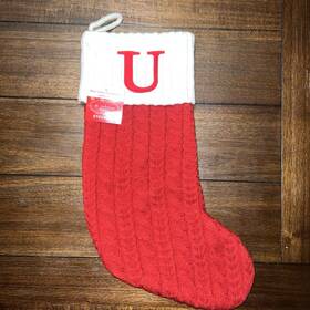 St. Nicholas Square 400786741058 Christmas Stocking U Initial