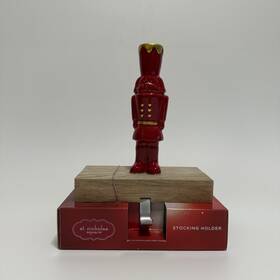 St Nicholas Square 400804096788 Nutcracker Stocking Holder New Christmas Decor