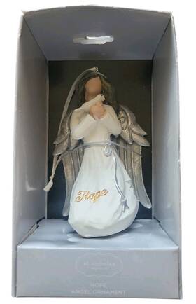 St. Nicholas Square 400830505407 Hope Christmas Ornament Angels Silver Wings New