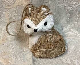St. Nicholas Square 609032608576 St. Bristle Fox 2 Inch Christmas Ornament Nwot