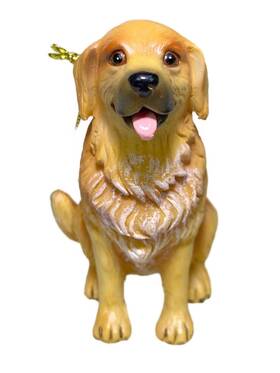 St. Nicholas Square For Kohls 400889224021 3 Inch Golden Retriever Puppy Dog Hollow Resin Christmas Holiday Ornament Nichol