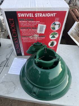 220670 St. Nicks Choice Swivel Straight Christmas Tree Stand Used