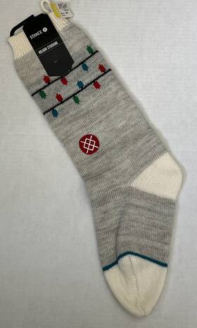 Stance 190107258463 Nwt Christmas Stocking Inch Its Snow Lit