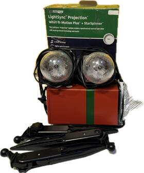 111399 Star Christmas Multicolor Whirl-a- Motion Lightsync Projection Spinner Nib