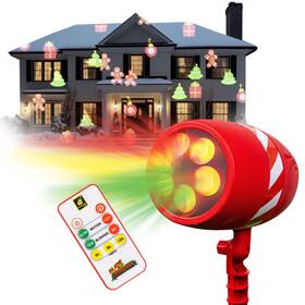 17704 Star Shower Slide Show Christmas Led Projector As-seen-on-tv Showcase Your Ho