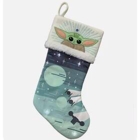 Star Wars 400613396208 The Mandalorian Child Led Christmas Stocking St. Nicholas Square