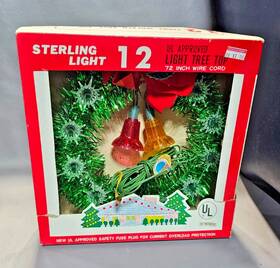 Sterling 078742547084 Vintage Christmas Tree Top 12 Light / Bells Round Topper