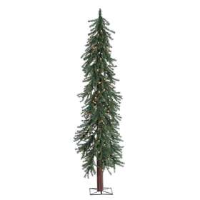 5409 Sterling 5409--60c Pre-lit Alpine Artificial Christmas Tree 6ft With Clear Lights Green