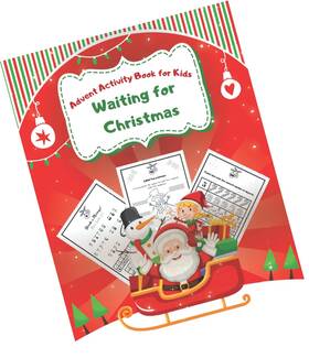 Strendier 798763263510 Advent Activity Book For Kids Waiting Christmas Countdown Adve