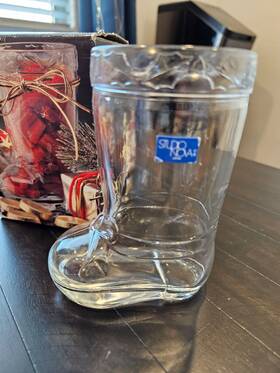 Studio Nova 020911593484 Vintage Glass Christmas Boot