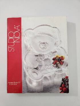 Studio Nova 020911941360 Nib 12 Inch Adorable Christmas Holiday Bear Hostess Platter