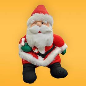 Stuffins 719579042303 Vintage 1993 Santa Claus Stuffed Plush Christmas Holiday Decor