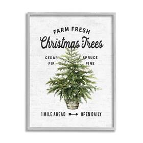 Stupell Industries 196216775174 Farm Fresh Fir And Pine Christmas Advertisement Sign Design By Lettered Lined