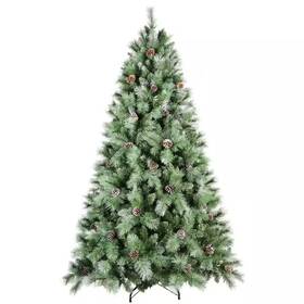 1858-tips Sudzendf 711181210262 8 Ft. Artificial Christmas Tree With 102-pine Cones And Sturdy Metal