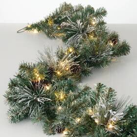 Gd1575 Sullivans 9ft Prelit Christmas Garland Decor Decorations
