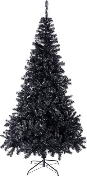 Sunnyglade 445005290286 6 Ft Halloween Black Artificial Christmas Tree 1000
