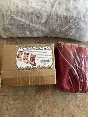 Sunnyglade 747356576048 3pcs 18 Inch Christmas Stockings - Santa Snowman Reindeer Characters