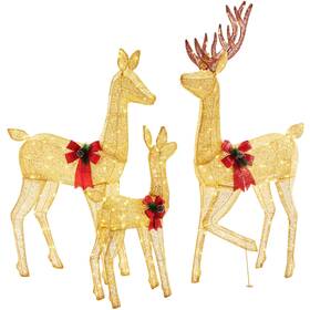 Swgsdl-t3led-gdn Sweetcrispy Large Lighted Christmas Deer 5.3ft With 360 Bright Led Warm Ligh