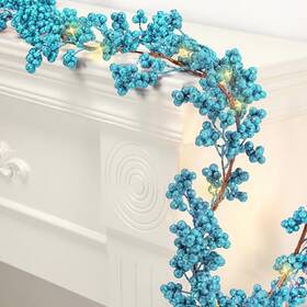 Ka-syhood-4848 Syhood 1 Pcs Blulu Berry String Christmas Garland Lighted Indoor Artificial