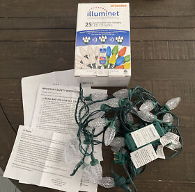Sylvania Illuminet Christmas Light Set C9 Synchronized Color Changing 16ft