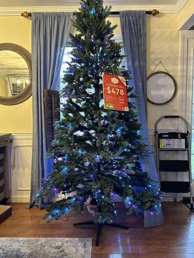Tg76p4c27p03 Symphony Of Lights 7.5 Ft Pre-lit Holiday Spruce Artificial Christmas Tree Multi-color