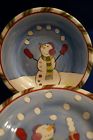 Tabletops Unlimited Snowballs Snowman Salad Plates