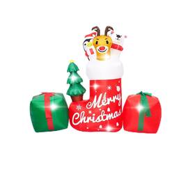 Tackview 955583219735 8ft Christmas Inflatable Outdoor Decoration Animal In Xmas Stocki