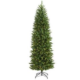 Jfo-300rbw-o02 Taizhou Jifeng Lights Co Ltd 6.5ft. Slim Green Mountain Pine Artificial Christmas Tree With 300 Clear Led