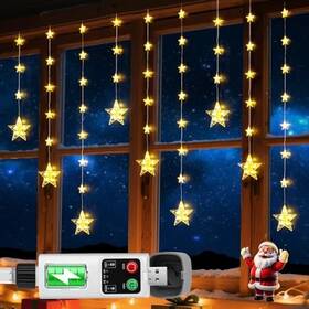 Tzwc-3.7-c-0-a-t-090 Taizhou Wanchang Electronic Technology Co. Ltd Rechargeable Stars Christmas Window Lights Ip65 Waterproof 54 90 Leds