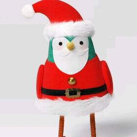 Target 042738036371 Nwt Dapper - Christmas 2023 Felt Santa Claus Bird Wondershop