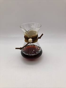 051-05-7078 Target Glass Pour Over Coffee Maker Christmas Tree Onrnament 2024
