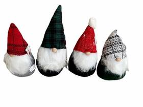 234174025 Target Christmas Faceless Gnome Santa Plush Table Mantel Decoration Set Of 4