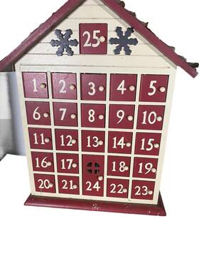 Target 490651518267 Chalet Wood Advent Calendar Magnetic Doors 25 Days Of Christmas