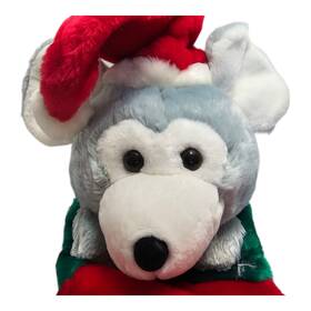 Tb Trading 047475902439 Seasons Greetings Santa Mouse Plush 3d Christmas Stocking Large 22 Inch Clean