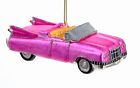 Td1481 Kurt Adler Retro Look Pink Roadster Car Glass 086131360459