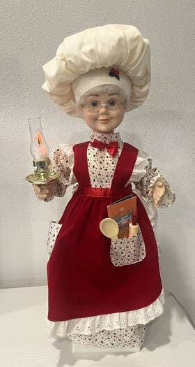 Telco 080524314081 Vintage Motionettes Of Christmas Mrs. Claus 1993 Animated Figure 24 Inch Euc