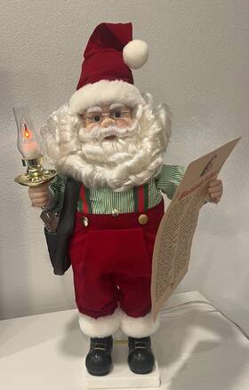 Telco 080524314319 Vintage Motionettes Of Christmas Santa Claus 1993 Animated Figure 24 Inch Euc