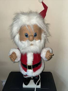 Telco Motionette 080524313022 Vintage 1993 Animated Santa Claus Troll Christmas Decor 22 Inch