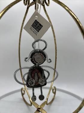 7918000 Ten Thousand Villages Angel Christmas Ornament Fair Trade Rolled Paper And Wire