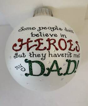 Teresa Inc 855959005862 Christmas Holiday Swarovski Ornament Crystal Hand Applied Dad Heroes New