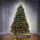 Tg-26etf-102dl1-mw Hammacher Schlemmer 8.5 Foot Full Concolour White Multi Dual Light Balsam Fir Christmas Tree Led
