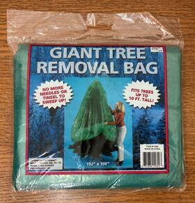 11600-124 The Christmas Light Company Tree Removal Bag No More Needles Or Tinsel To Sweep Up New