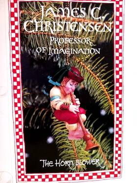 The Greenwich Workshop 766710102020 Horn Blower James Christensen Christmas Ornament Pearl Bisque